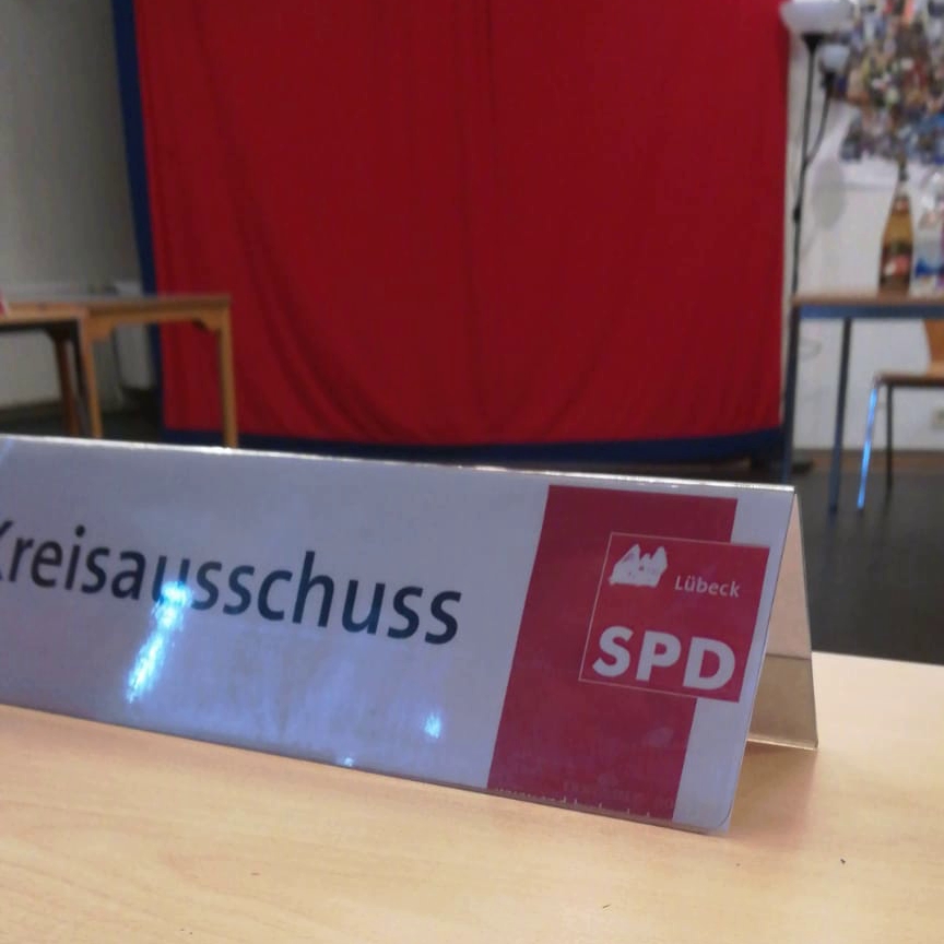 Foto Schild Kreisausschuss SPD