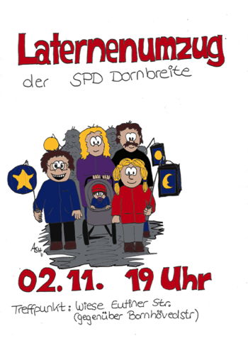 Plakat Laternenumzug 2012